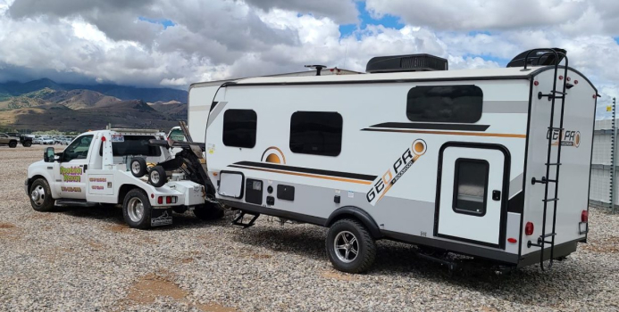towing camp trailer