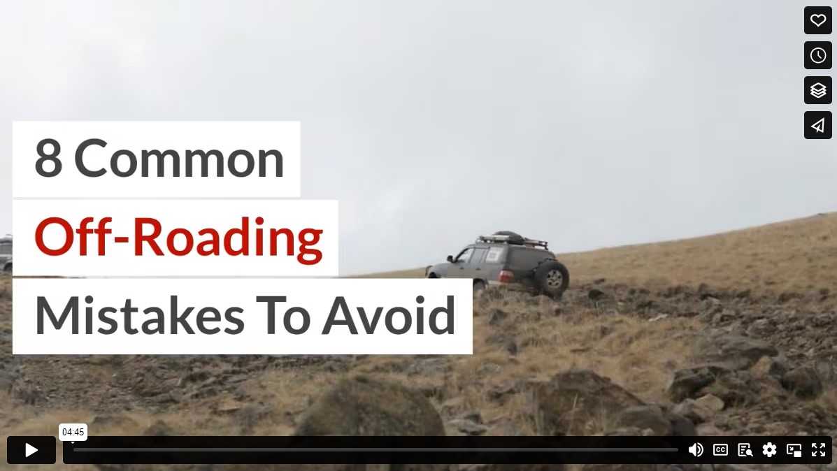 8 Common Off-Roading Mistakes To Avoid